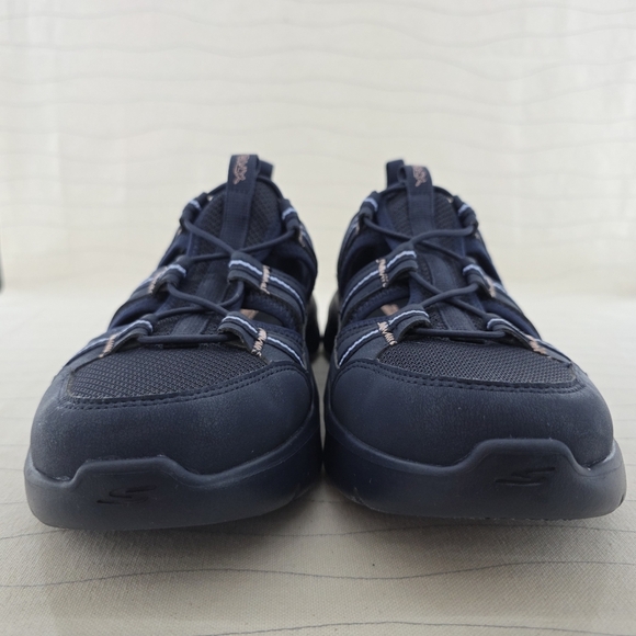 Skechers Womens Go Walk Flex SKX Navy Blue Sandals Shoes 141477 Size 12 EUC - Picture 4 of 10